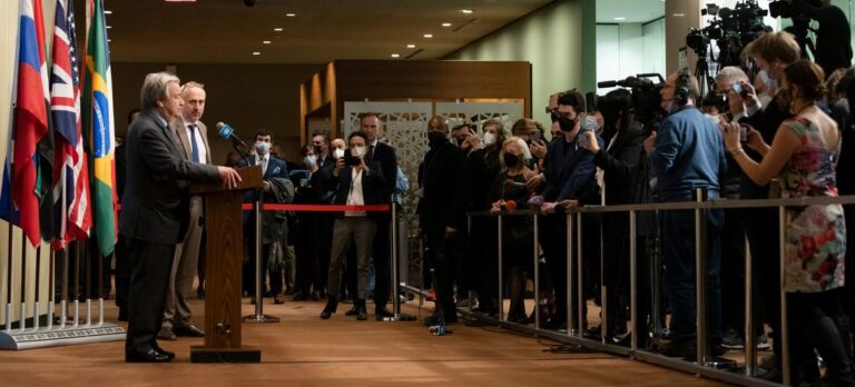 La operación militar rusa en Ucrania no es irreversible, no es demasiado tarde para evitar la guerra: Guterres