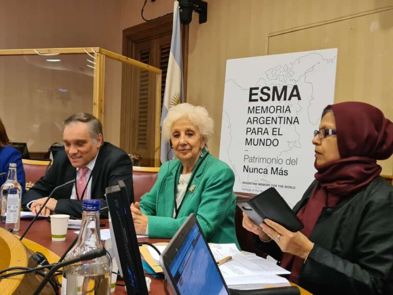 Estela de Carlotto participo en el parlamento Británico en conmemoración por el día de la Memoria, la Verdad y la Justicia