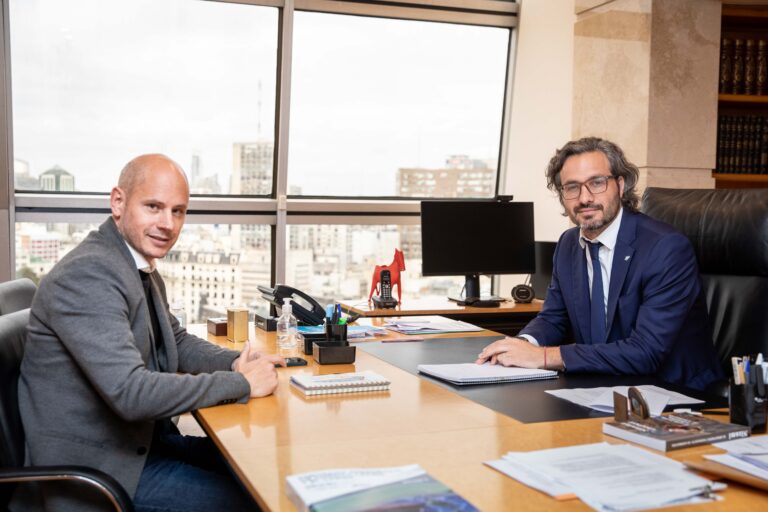 Cafiero y Merediz analizaron nuevas líneas de financiamiento para incrementar las exportaciones de las Pymes