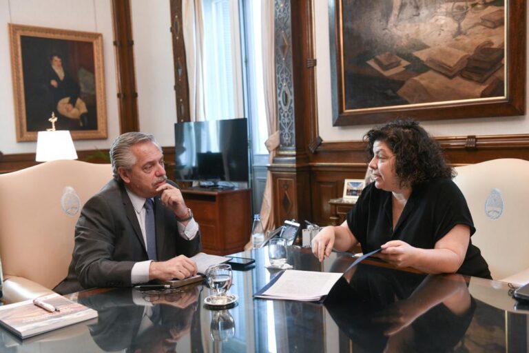 El Presidente recibió a la ministra de Salud quien le informó sobre la vacunación pediátrica a partir de los 6 meses