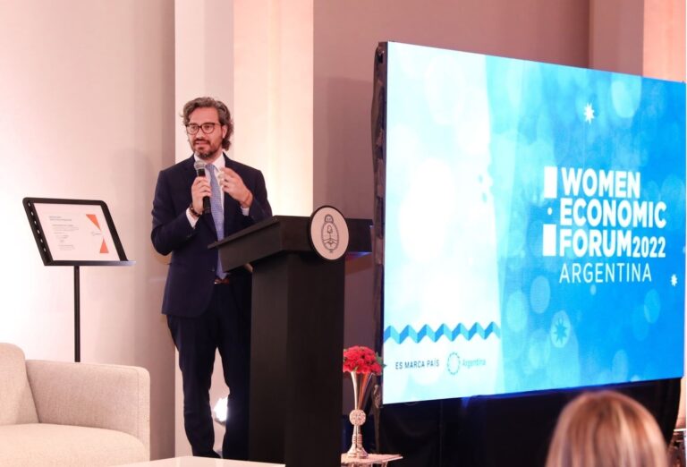 Cafiero: “El desarrollo económico de las mujeres y la lucha contra la violencia por motivos de género es una parte esencial de nuestra política exterior”