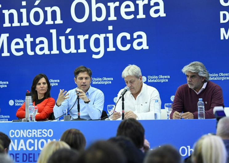 Kicillof participó del cierre del Congreso Nacional de la Unión de Obreros Metalúrgicos
