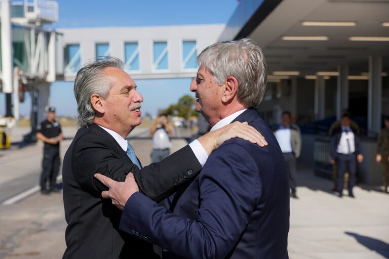 El presidente llegó a Santa Rosa para inaugurar el primer Centro Territorial Integral de Políticas de Género y Diversidad de La Pampa