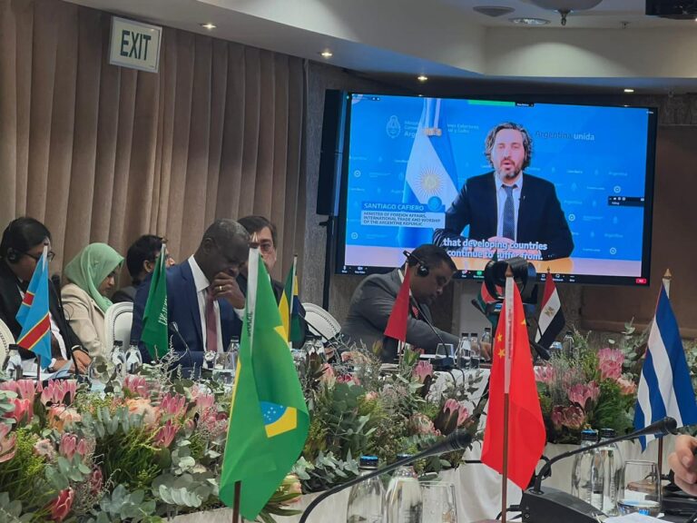 En la Cumbre de Cancilleres BRICS, Cafiero remarcó que Argentina aspira a fortalecer los intereses del Sur Global: «Los problemas globales no pueden resolverse unilateralmente»