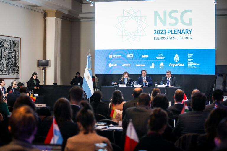 El canciller Cafiero inauguró la reunión plenaria del Grupo de Proveedores Nucleares, un foro internacional clave del sector nuclear