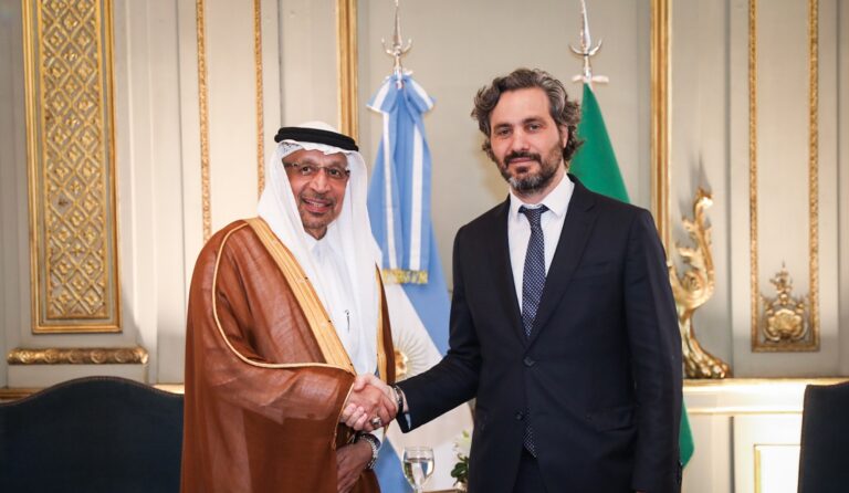 Cafiero junto al Ministro de Inversiones de Arabia Saudita: Eje en crecimiento de exportaciones de alimentos y energía
