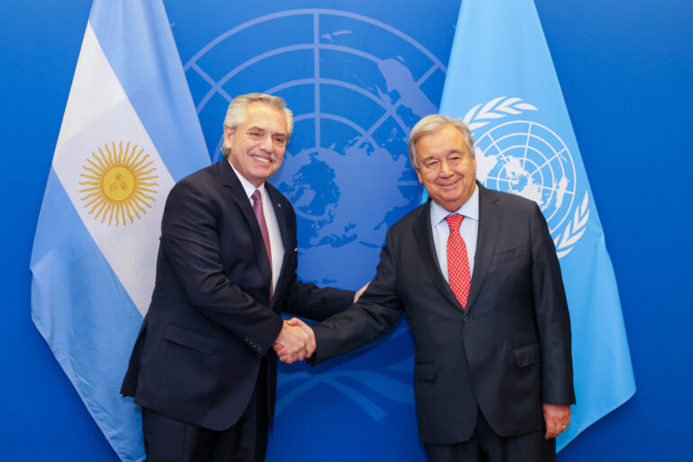 El Presidente mantuvo una reunión con el secretario General de la ONU, António Guterres