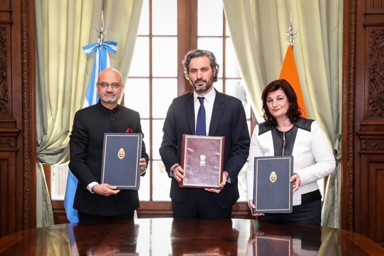 Argentina y la India avanzan en su agenda bilateral con la firma de un Convenio sobre Seguridad Social