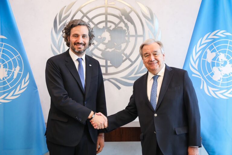 Cafiero: “Le pedimos a Naciones Unidas que nos ayuden en la liberación de los rehenes argentinos”