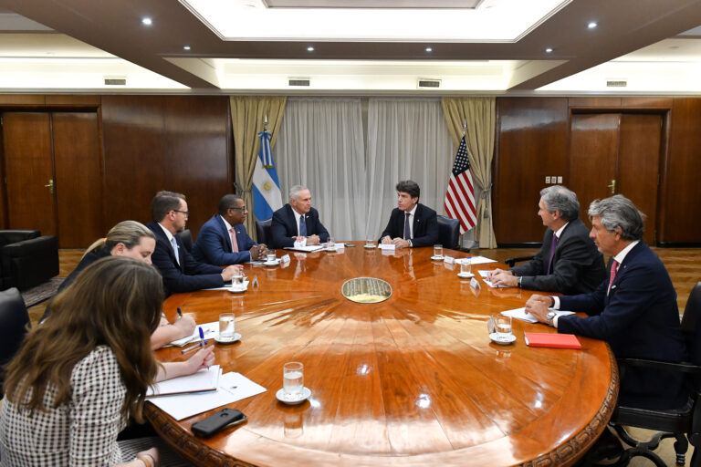 Nicolás Posse se reunió con el subsecretario de Estado para Asuntos del Hemisferio Occidental de EEUU, Brian Nichols