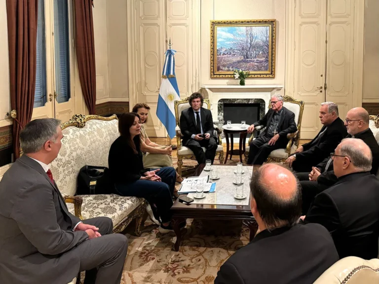 Ante Milei, la Iglesia expresó su preocupación por la falta de alimento y medicamentos