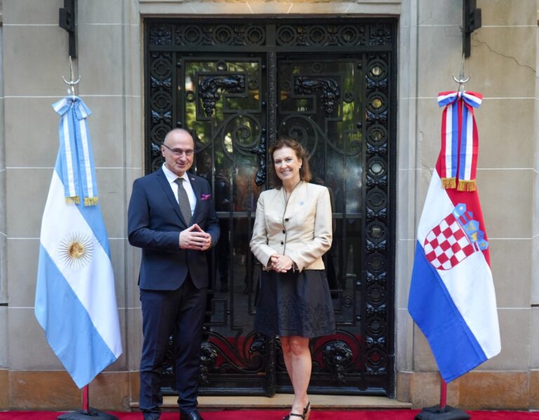 La Canciller Mondino recibió a su par croata, Gordan Grlić Radman