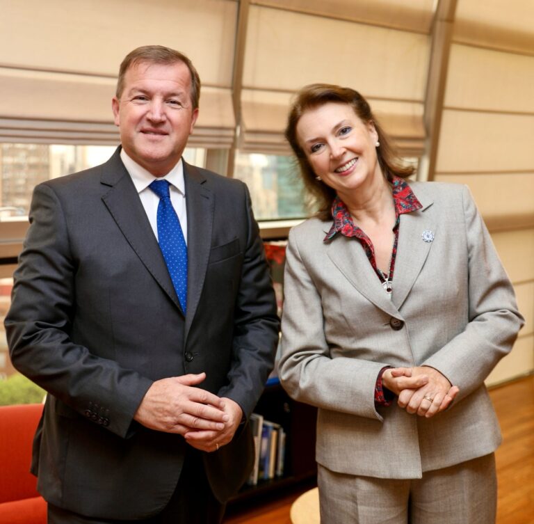 Serenellini se reunió con la Canciller Diana Mondino